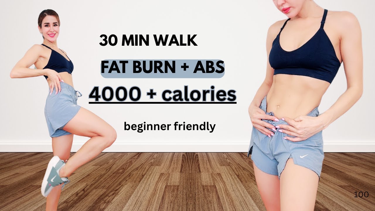 Walk at Home and Burn Calories Fast! Cardio + Standing Abs Workout
