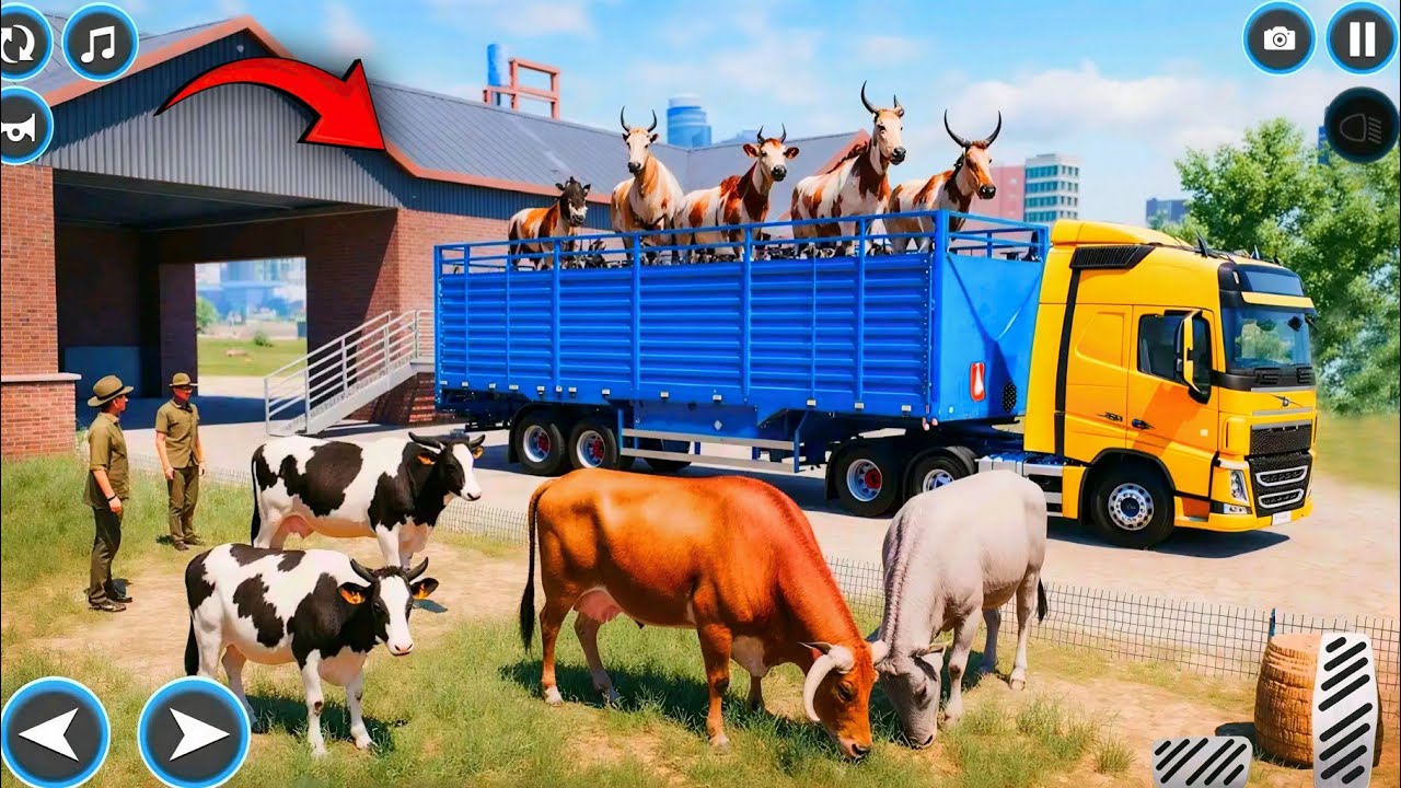 Real Zoo Transporter Truck Driving - Farm Cargo Animal Truck Transport Simulator - Android GamePlay 