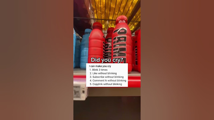 Did you cry?