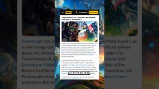 Transformers 8 &amp; 9 will be realished‼️😱 #shorts #transformers #trending