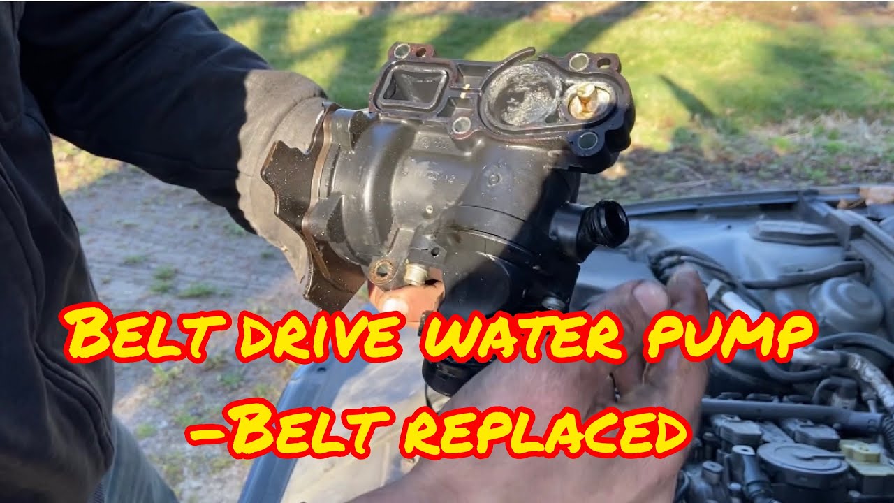 2.0t Audi VW Water Pump With Belt replacing repairing LEAKING coolant antifreeze aluminum graf