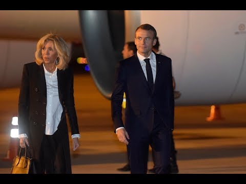 Arrival of Emmanuel Macron, President of France