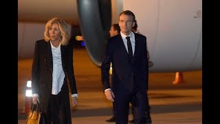 Arrival of Emmanuel Macron, President of France