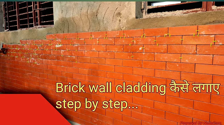 how to install Brick wall cladding/brick cladding installation process step by step#construction