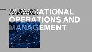 Module 3 - Managing in a global environment, ethics, social responsibility & sustainable development
