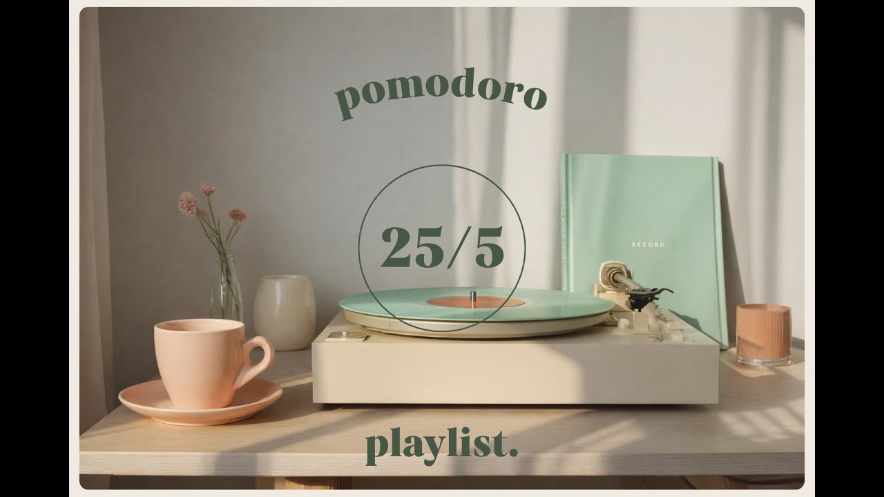 Pomodoro for Focus ☕ Let’s Keep Working, Slow and Steady (2 Hours)