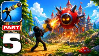 Boom Stick Bazooka Puzzles 💣 Stickman Blast Gameplay Walkthrough Part 5 (iOS, Android) screenshot 1