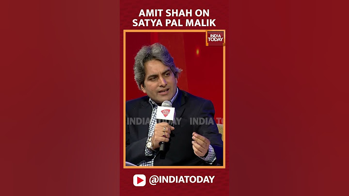 Amit Shah On Satya Pal Malik: ‘Why Didn't He Speak When He Was Governor’:
