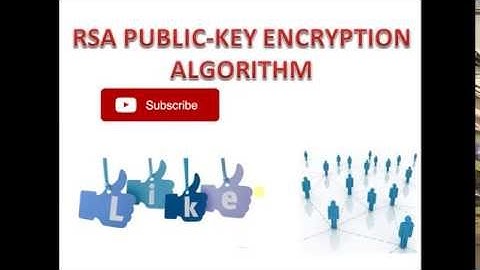 RSA Public Key Cryptography Algorithm