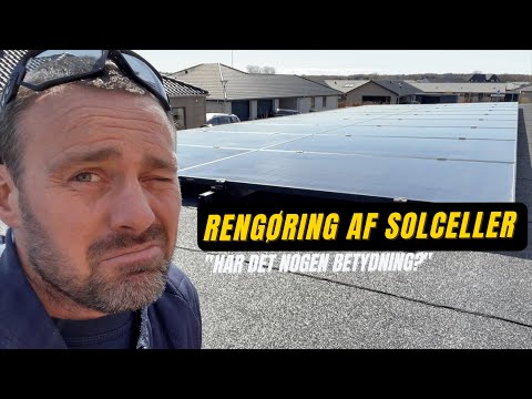 Rengøring af solceller // Har det nogen betydning?