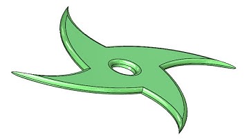「DESIGN 23」 How to draw shuriken 1 - solidworks