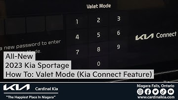 All-New 2023 Kia Sportage | How To Use Your Valet Mode! (Kia Connect Feature)