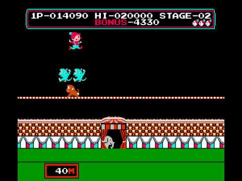 [TAS]Circus Charlie "Glitched"