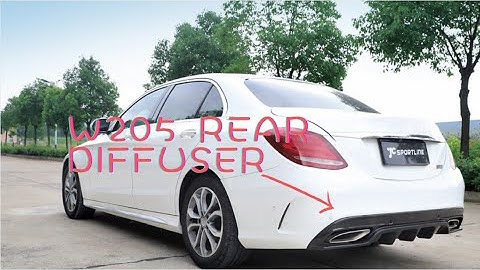 How to install Carbon Fiber Rear Diffuser for 2015+ Mercedes W205 C43 C63 C250 C200 C300 C400