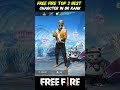|| free fire rank push charcters skill 🥶 || #shorts #shortsfeed