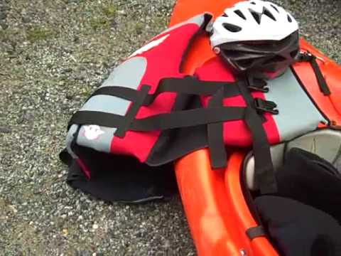Whitewater Kayaking with Bike Helmet, Ski Jacket and Short -- Oh My! -  YouTube