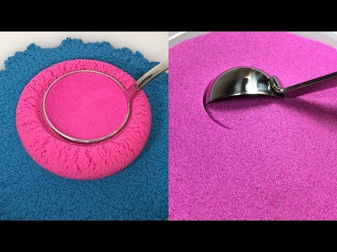 Kinetic Sand Activity PlaySet l How To Make Kinetic Sand Castle & Cutting 