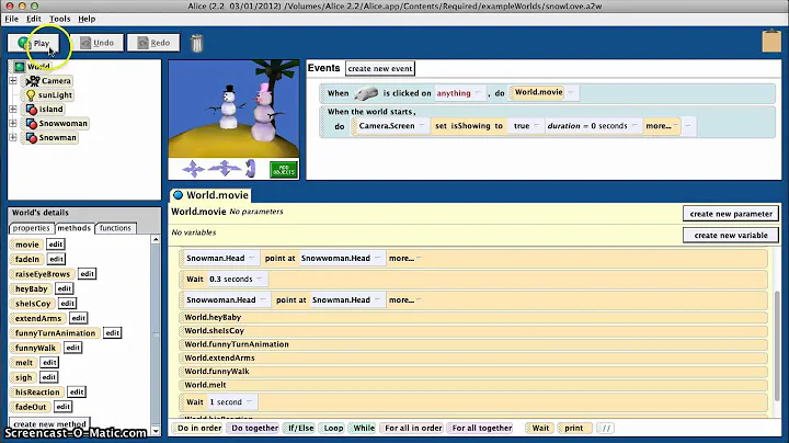 Alice 2.2 Tutorial
