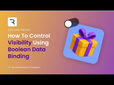 How to Control Visibility in Rive Using Boolean Data Binding (Easy UI Trick)