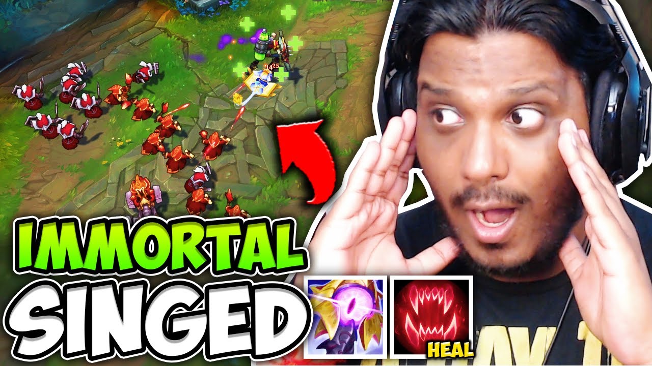 THIS FULL HEALING SINGED BUILD IS CRACKED!! YUUMI + SINGED COMBO IS INSANE - League of Legends