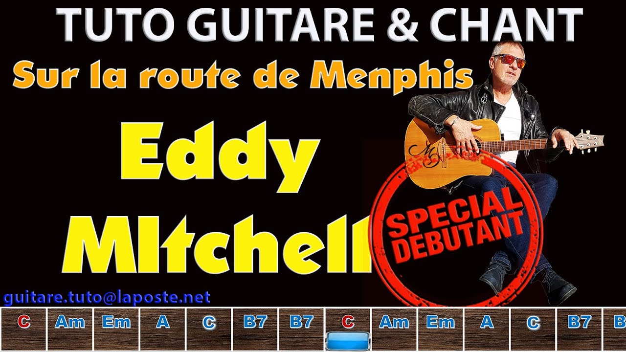 Tuto guitare débutant sur la route de Memphis Eddy Mitchell - YouTube