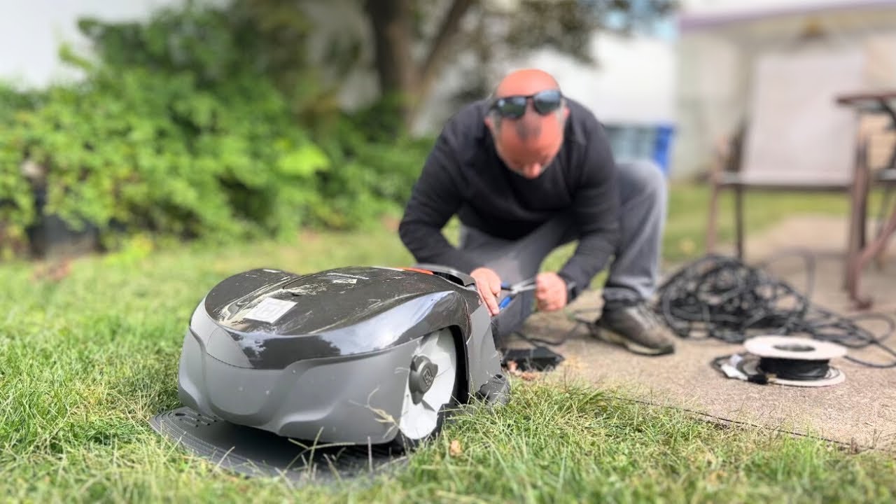 FREE Husqvarna Automower 115H Demo | Robot Lawn Mower Cuts Backyard Grass for Woman’s Lawn
