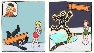 DOP 2 Save - Delete Puzzle - Funny DOP Puzzle Game - Part 1 Levels 1 - 28 - Gameplay Walkthrough