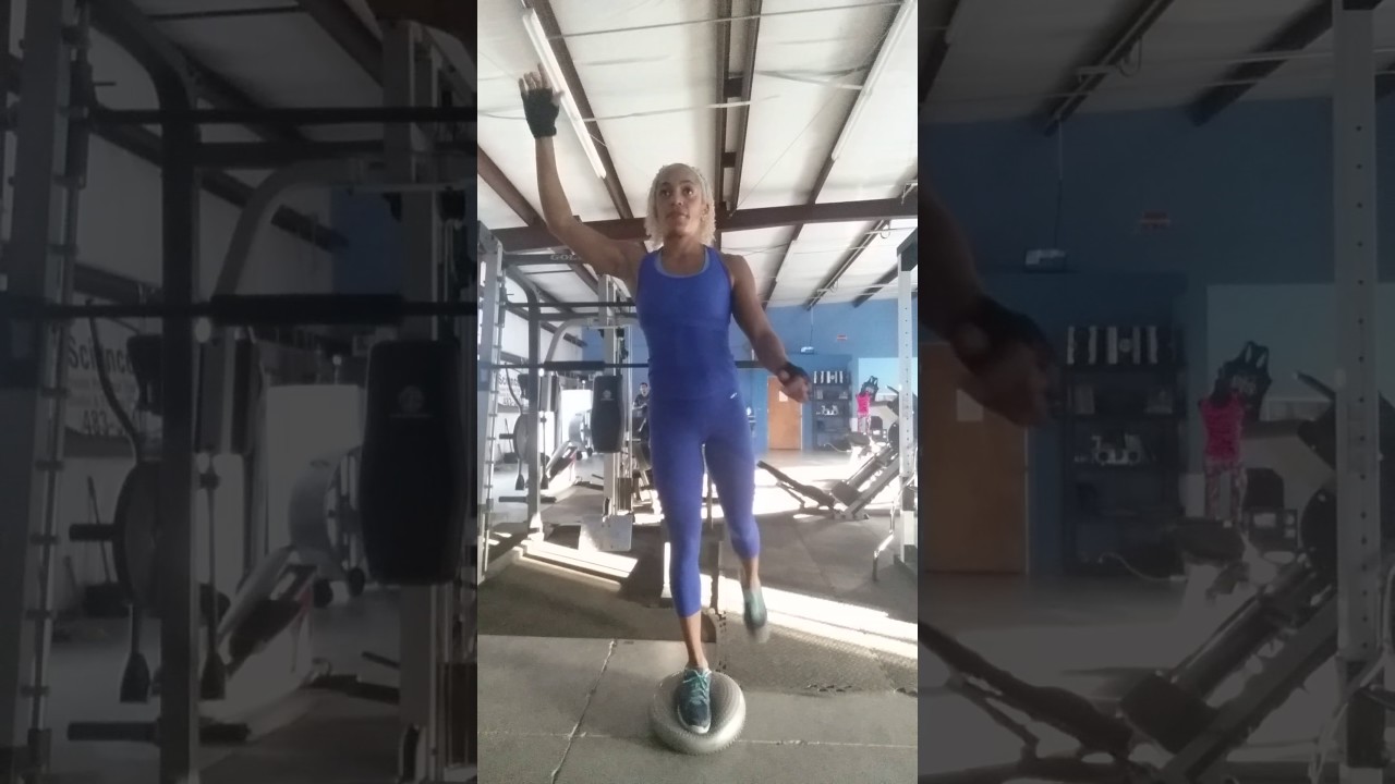 The Balance Disc Ball: One Leg Front Side & Back