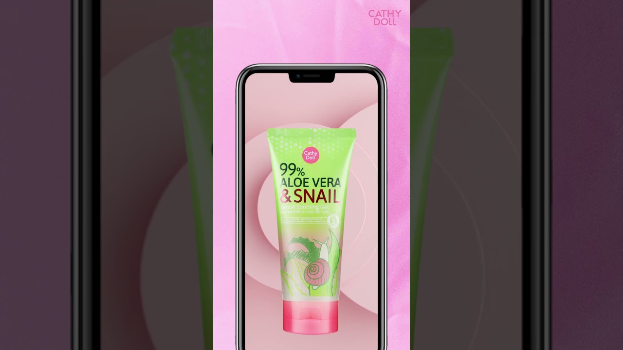 Unlock 3-in-1 skin perfection Aloe Vera & Snail Serum Soothing Gel