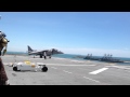 Despegue vertical Harrier en Puerto