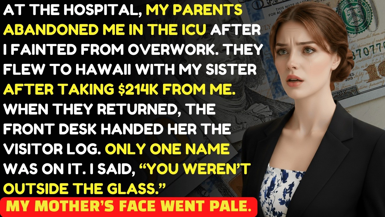 My Parents Abandoned Me in ICU After Taking $214K—Didn’t Know He Was There|Family Revenge Stories