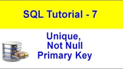 Constraints in SQL class 12 | Primary key constraint | unique constraint |  not null constraint