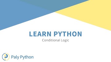 Ep. 10 - Conditional logic - Learn Python