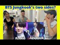 BTS Kookie VS JUNGKOOK - Two Sides of Jeon Jungkook | BTS Jungkook Moments | reaction