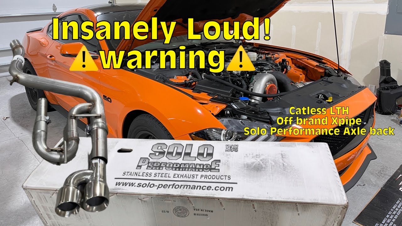 Solo Performance Axle Back Exhaust for my 750 WHP 2020 MUSTANG GT