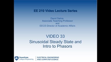 EE 210 lecture 33   Sinusoidal Steady State and Intro to Phasors