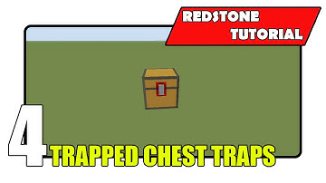 4 Trapped Chest Traps "Redstone Tutorial" (Minecraft Xbox TU19/PlayStation CU7/PS Vita)