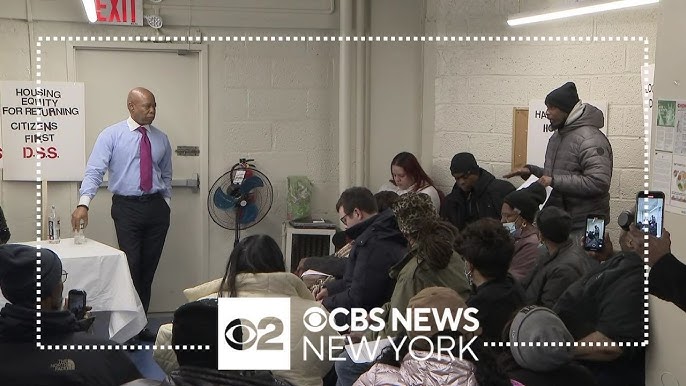 Mayor Adams Attends Harlem Community Meeting To Address New Shelter