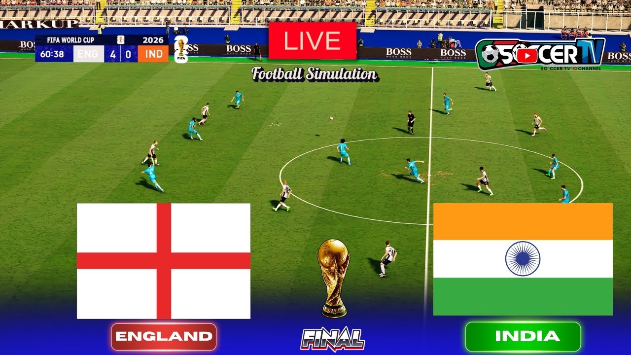 England vs. India - FIFA World Cup 2026 USA Final with Palmer and Chetri | PES 21 PC Simulation