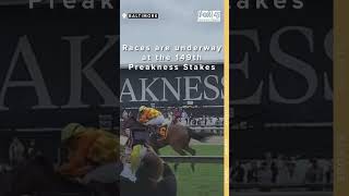 Races at the 149th Preakness Stakes have begun