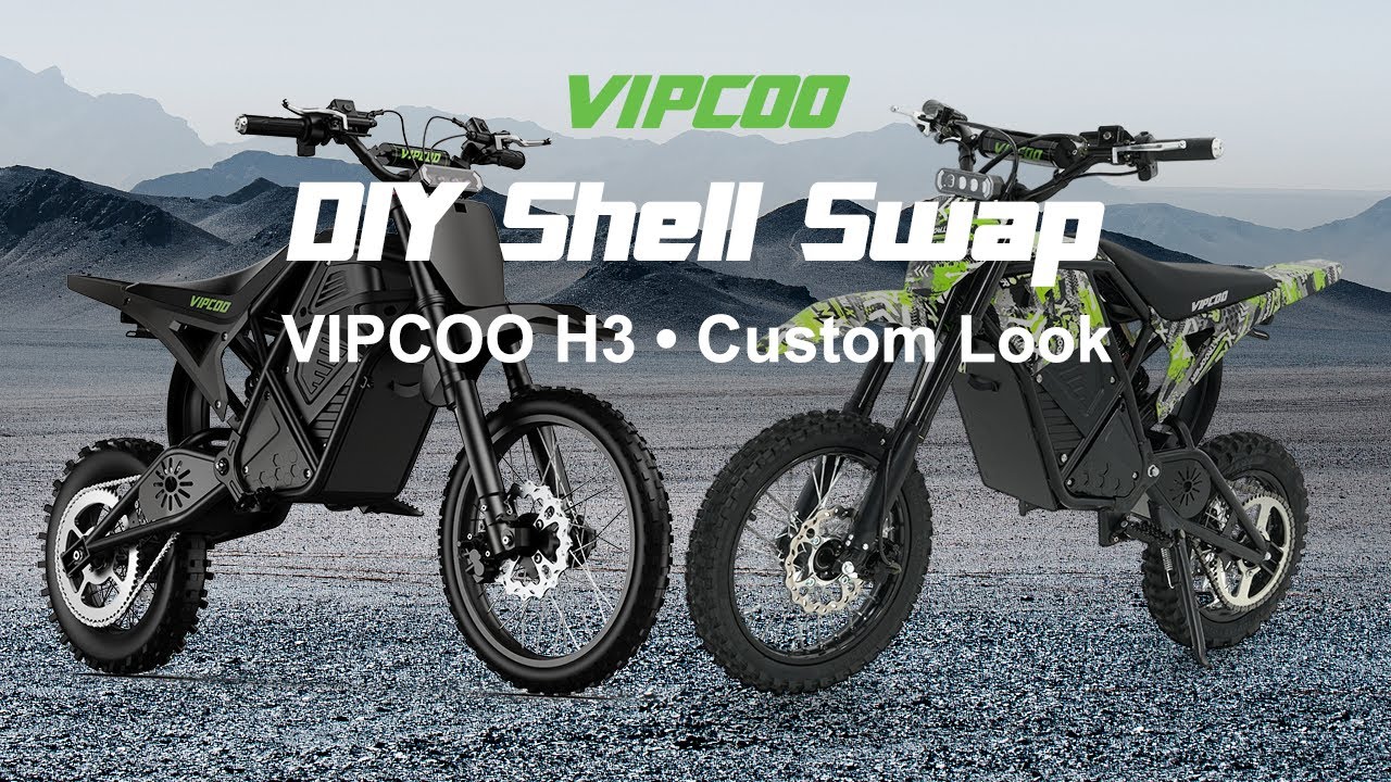 VIPCOO H3 Shell Swap Tutorial! DIY Your Unique Electric Dirt Bike
