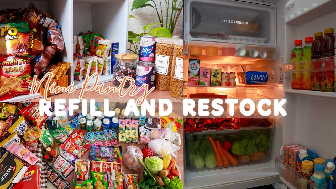 REFILL AND RESTOCK || HASIL BELANJA BELANJAAN | MINI PANTRY | ASMR