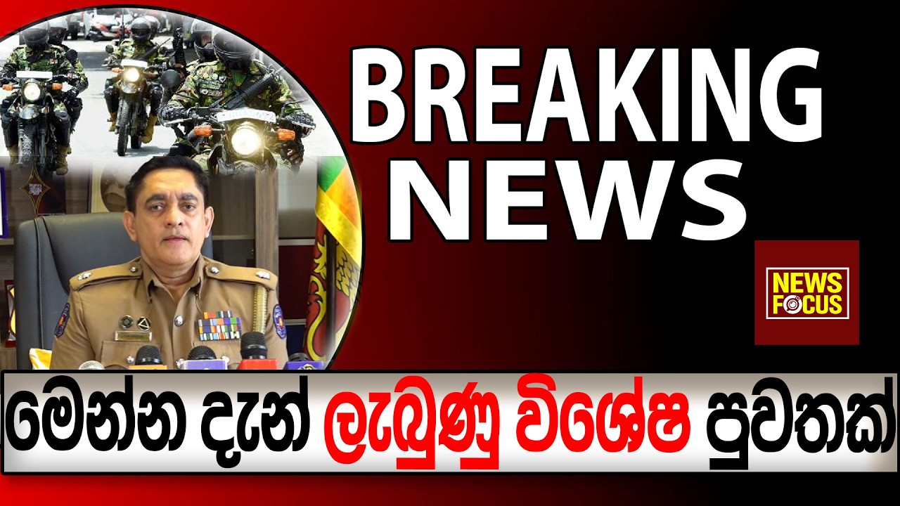 මෙන්න දැන් ලැබුණු විශේෂ පුවතක් BREAKING NEWS |News Focus
