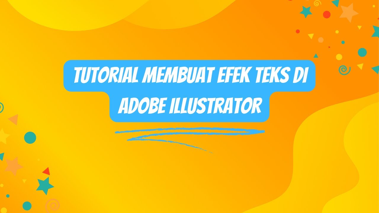 Tutorial Membuat Efek Teks Di Adobe Illustrator - YouTube