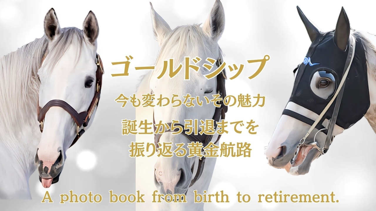 みんなの宝ゴールドシップの誕生から引退までを振り返るフォトブック Gold Ship From birth to retirement #ゴールドシップ #ゴルシ #競馬 #かわいい