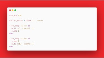 CODE × MUSIC • Sonic Pi generative music jam • 12.VIII.2021
