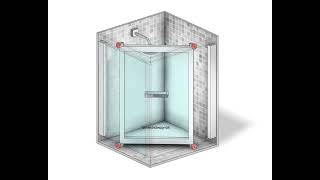 Space-Saving Bathroom Door Design Concept