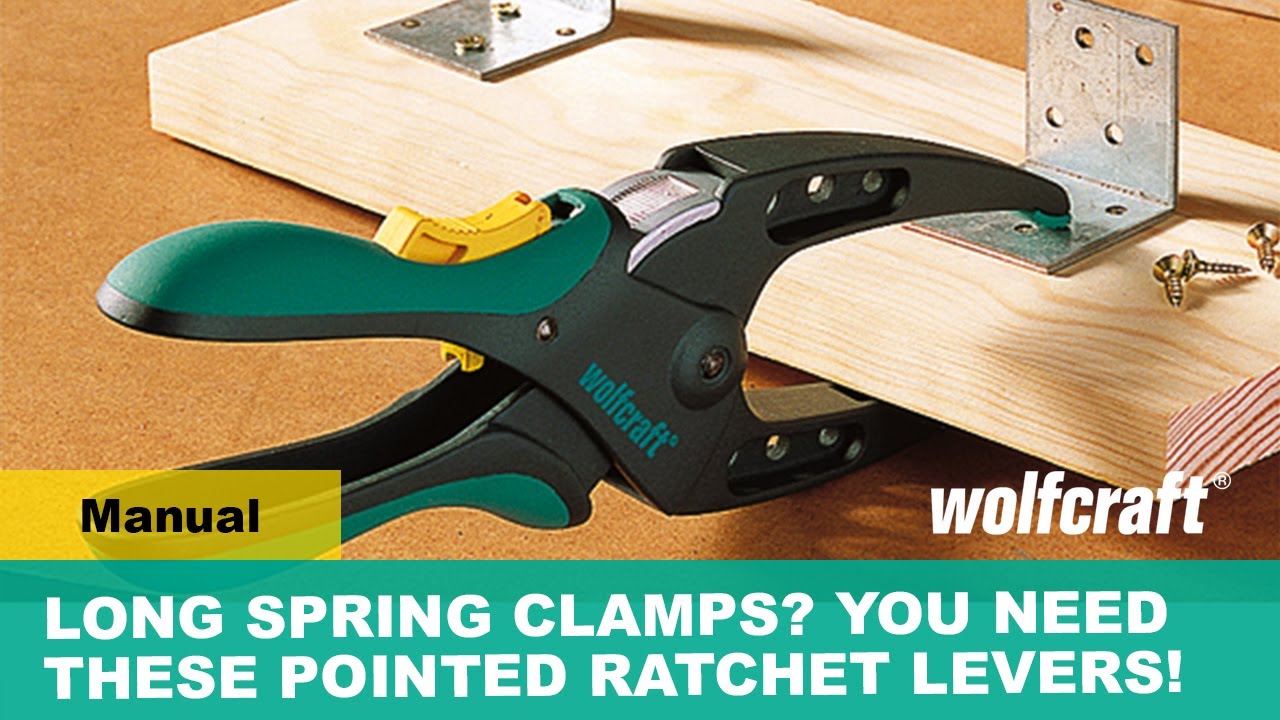 Long Spring Clamps? You Need These Pointed Ratchet Levers. Large Depth