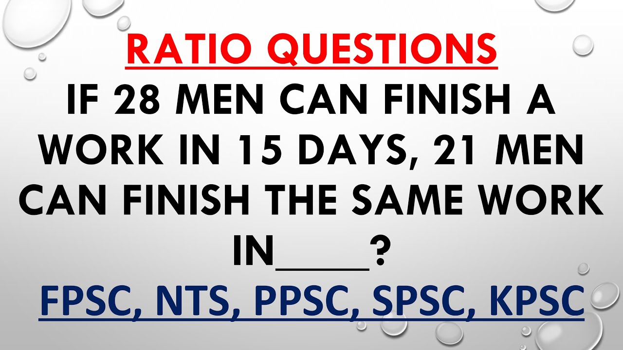 Most Repeated Ratio Questions| Fpsc past Paper Questions| Ratio Questions | Math Olympiad Questions