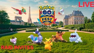 Pokemon go live | Go fest Paris 🔥🥳🥳 Live raid invites #pokemongo #pokemon #trending #live #gaming